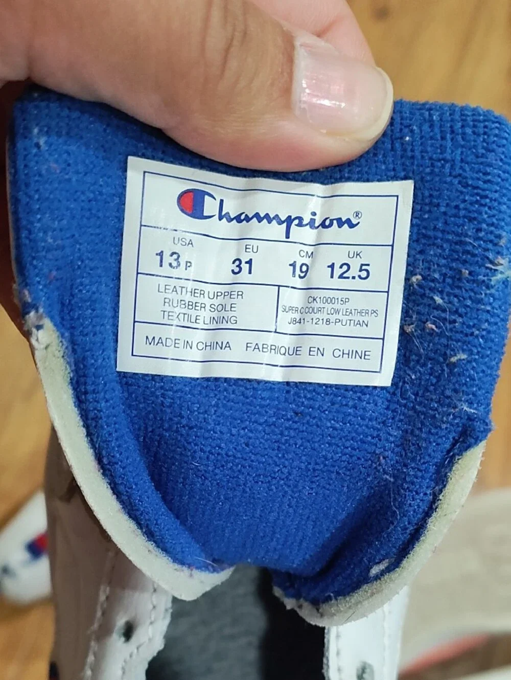 Champion white sneakers